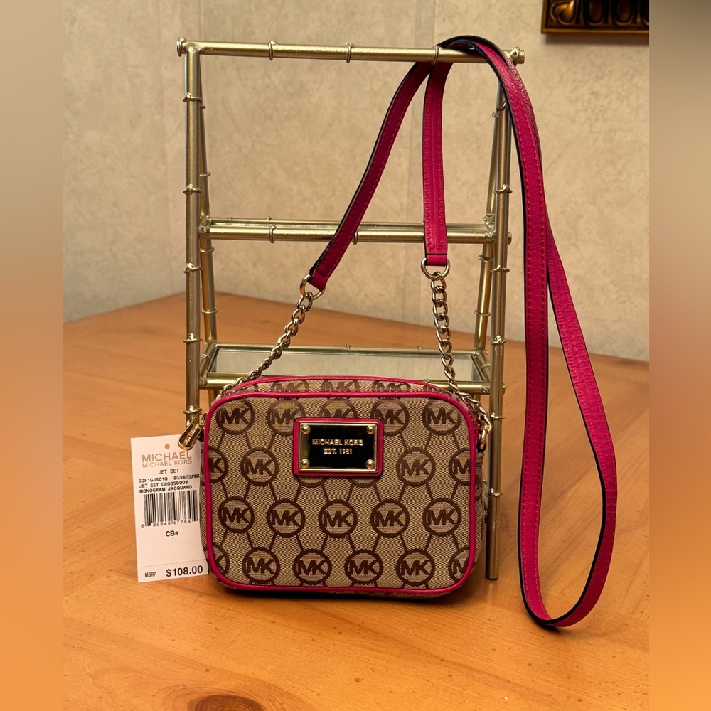 Michael Kors Jet Set Monogram Crossboy